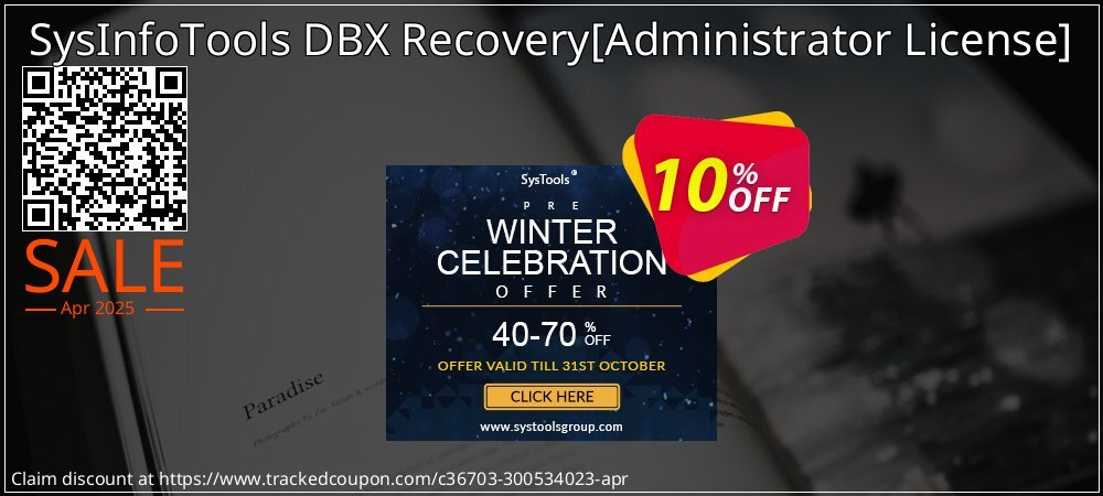 SysInfoTools DBX Recovery - Administrator License  coupon on Easter Day offering sales