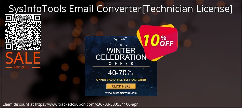 SysInfoTools Email Converter - Technician License  coupon on World Whisky Day promotions