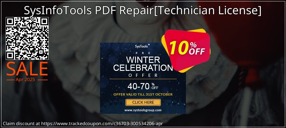 SysInfoTools PDF Repair - Technician License  coupon on Palm Sunday discounts