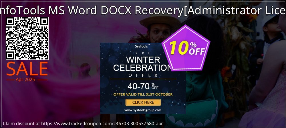 SysInfoTools MS Word DOCX Recovery - Administrator License  coupon on National Walking Day promotions