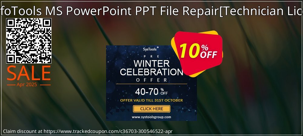 SysInfoTools MS PowerPoint PPT File Repair - Technician License  coupon on Working Day offering discount
