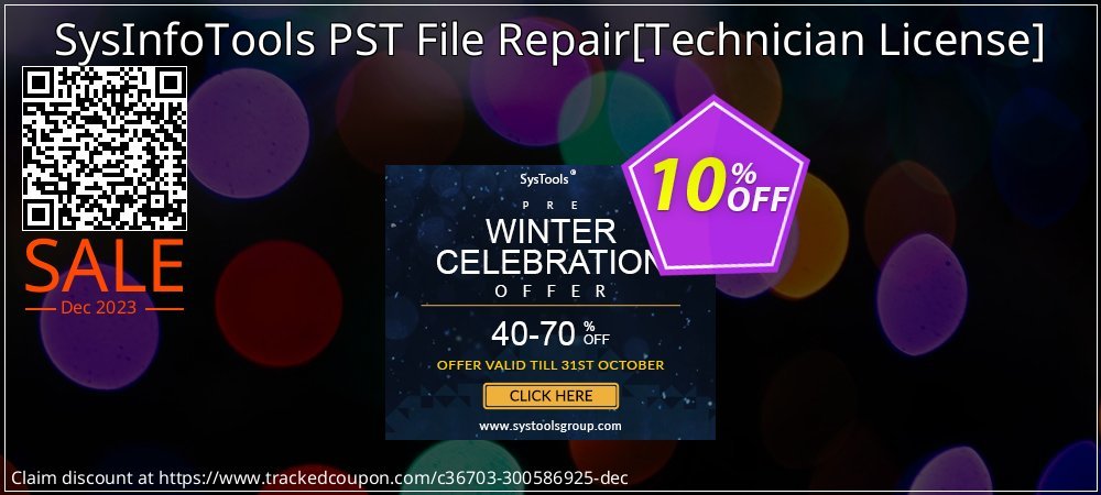SysInfoTools PST File Repair - Technician License  coupon on National Walking Day offering sales