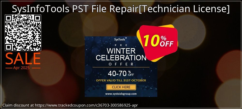 SysInfoTools PST File Repair - Technician License  coupon on National Walking Day offering sales