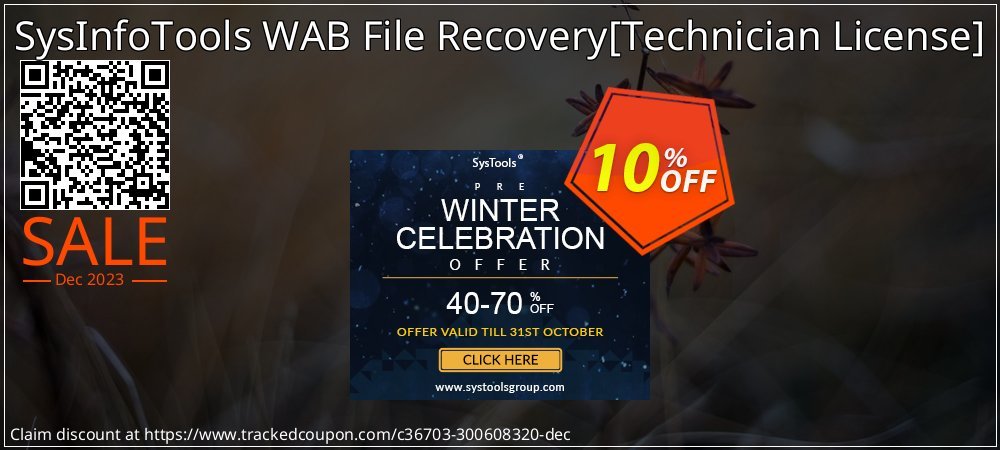SysInfoTools WAB File Recovery - Technician License  coupon on National Walking Day discounts