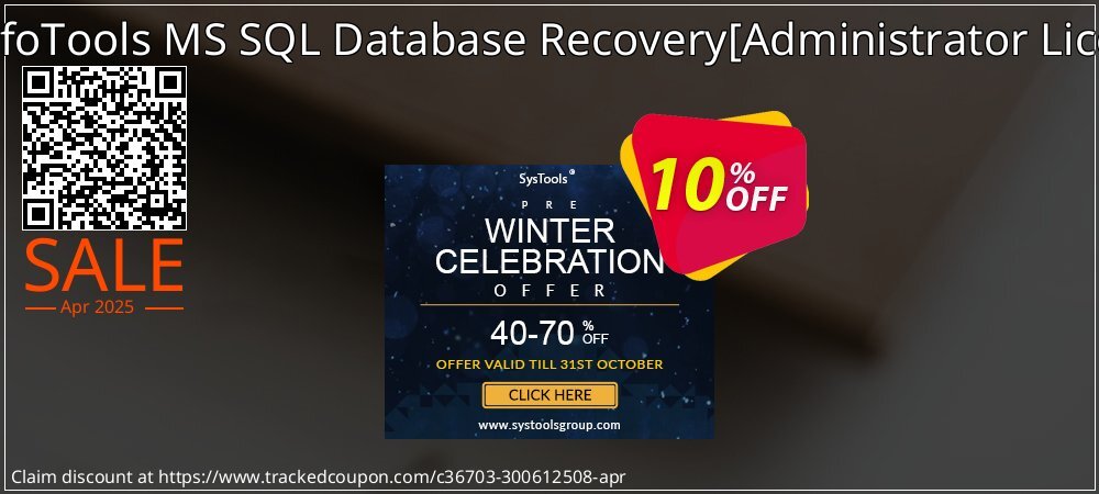 SysInfoTools MS SQL Database Recovery - Administrator License  coupon on Easter Day deals