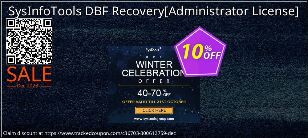 SysInfoTools DBF Recovery - Administrator License  coupon on World Password Day deals
