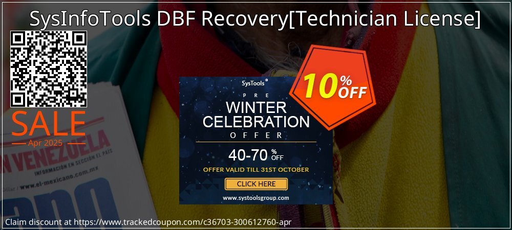 SysInfoTools DBF Recovery - Technician License  coupon on Mother Day offer