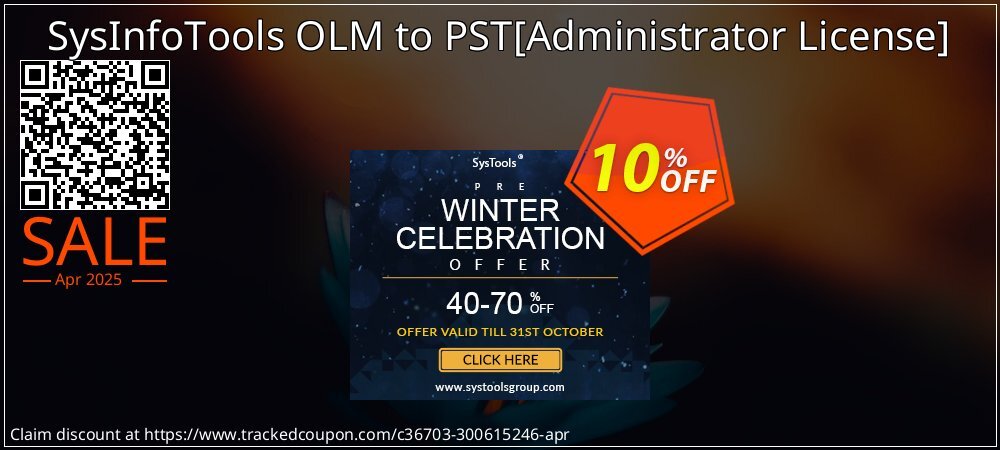 SysInfoTools OLM to PST - Administrator License  coupon on World Party Day discount