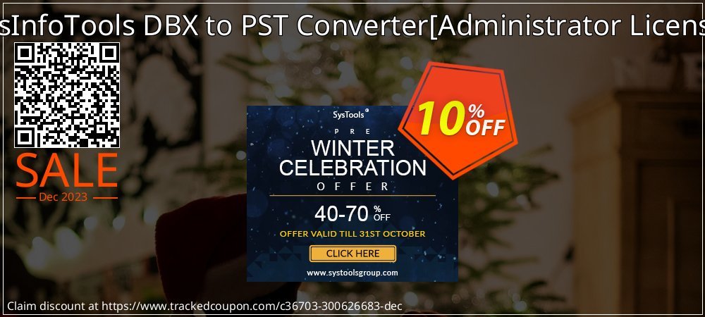 SysInfoTools DBX to PST Converter - Administrator License  coupon on Easter Day deals