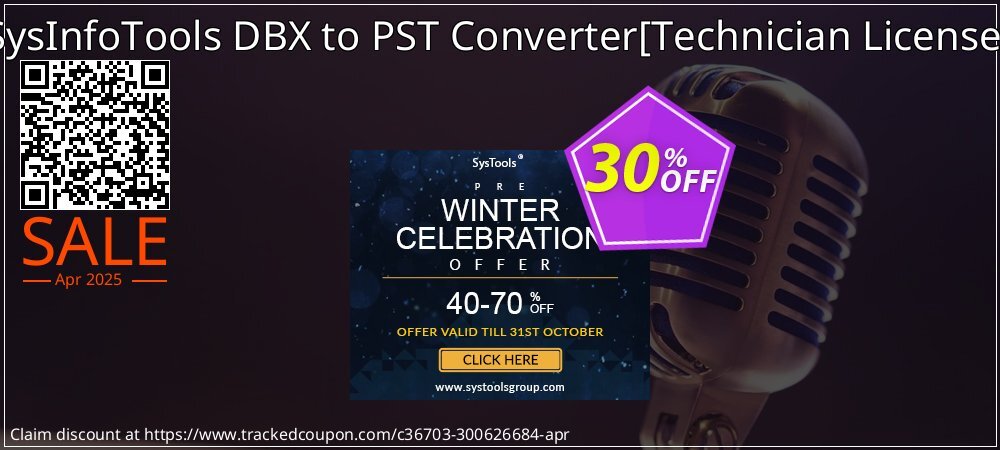 SysInfoTools DBX to PST Converter - Technician License  coupon on Tell a Lie Day offer