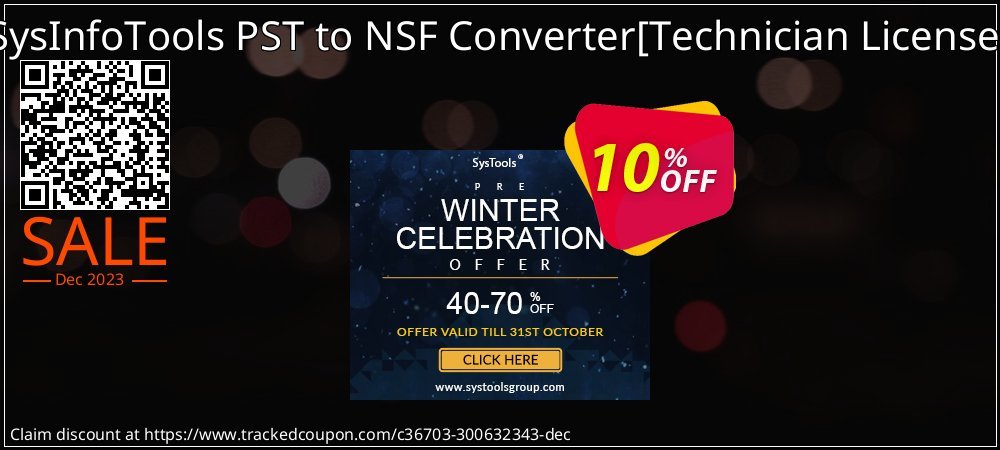 SysInfoTools PST to NSF Converter - Technician License  coupon on Easter Day sales