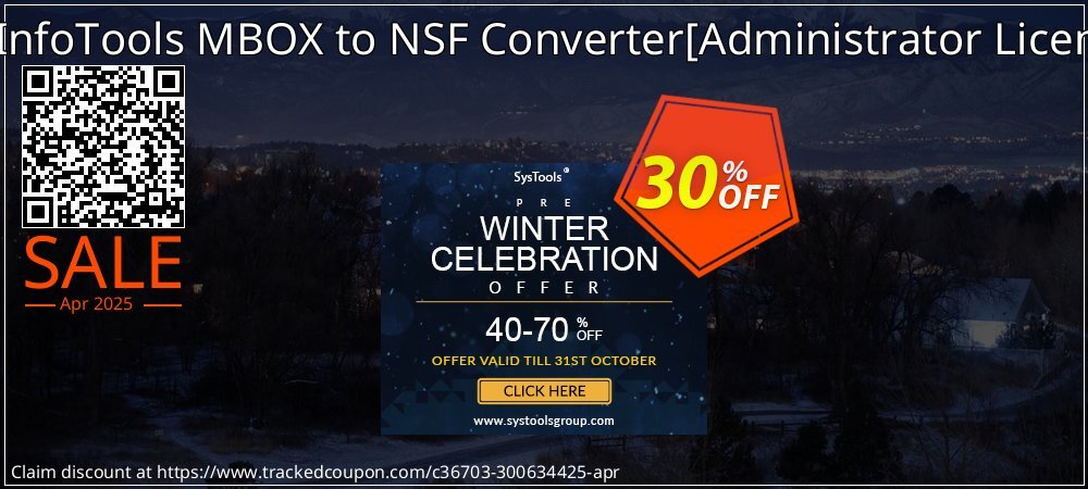 SysInfoTools MBOX to NSF Converter - Administrator License  coupon on Mother Day offering discount