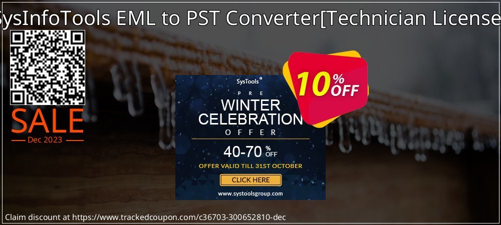 SysInfoTools EML to PST Converter - Technician License  coupon on National Walking Day deals