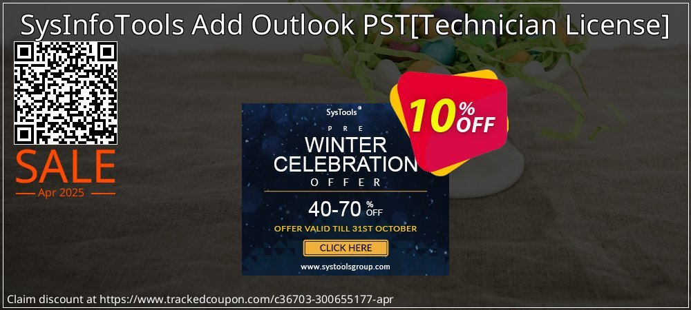 SysInfoTools Add Outlook PST - Technician License  coupon on April Fools' Day deals