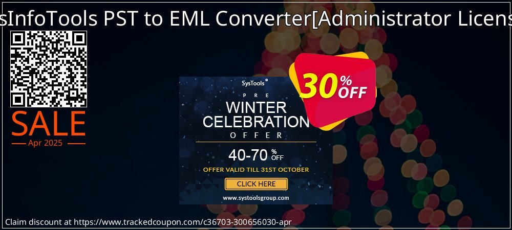 SysInfoTools PST to EML Converter - Administrator License  coupon on National Walking Day promotions