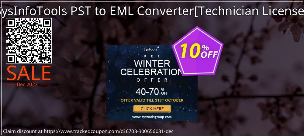 SysInfoTools PST to EML Converter - Technician License  coupon on World Party Day sales