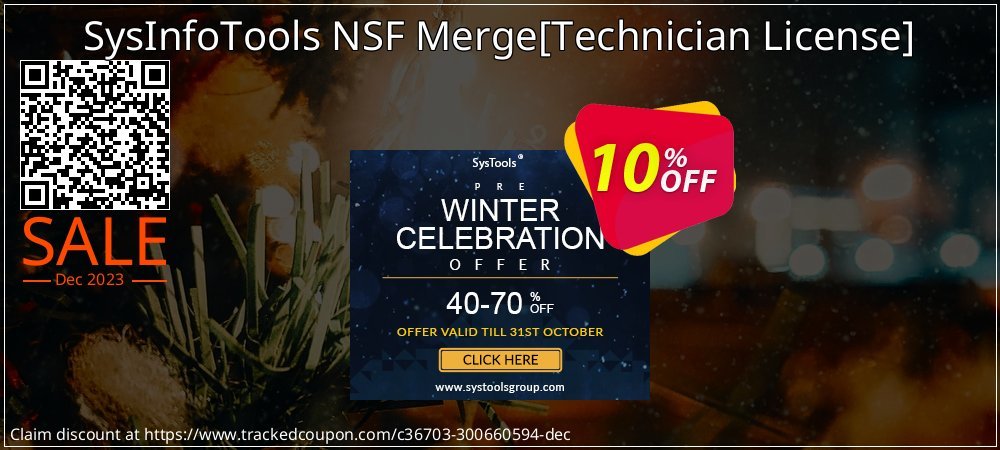SysInfoTools NSF Merge - Technician License  coupon on Tell a Lie Day sales