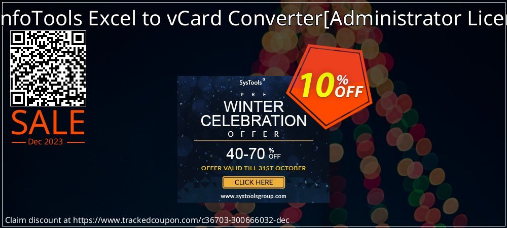 SysInfoTools Excel to vCard Converter - Administrator License  coupon on April Fools' Day offer