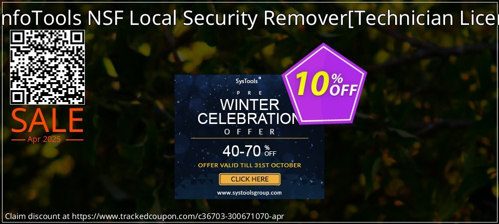 SysInfoTools NSF Local Security Remover - Technician License  coupon on National Walking Day sales