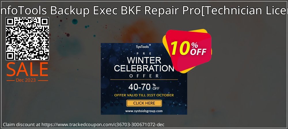 SysInfoTools Backup Exec BKF Repair Pro - Technician License  coupon on April Fools' Day offer