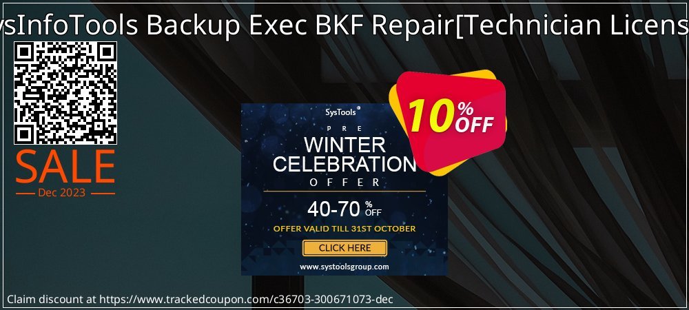 SysInfoTools Backup Exec BKF Repair - Technician License  coupon on Easter Day discount