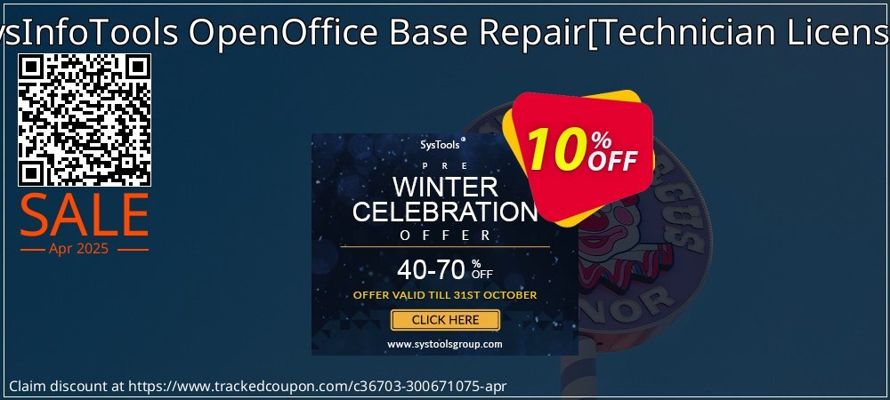 SysInfoTools OpenOffice Base Repair - Technician License  coupon on National Walking Day offering sales