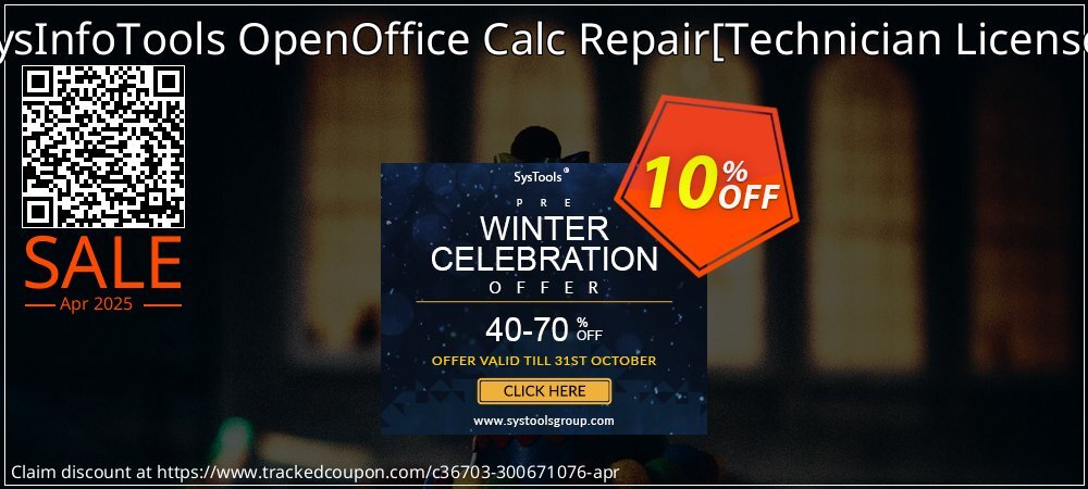 SysInfoTools OpenOffice Calc Repair - Technician License  coupon on National Loyalty Day discounts