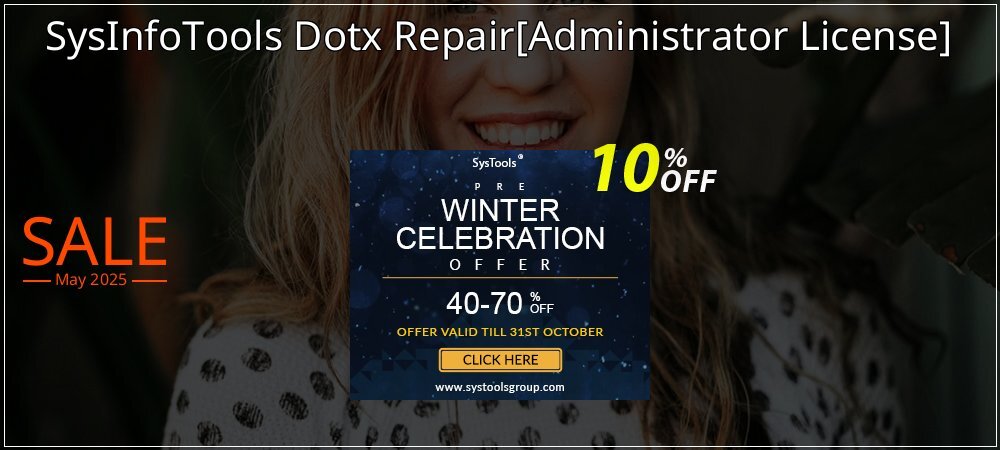 SysInfoTools Dotx Repair - Administrator License  coupon on 	National Kissing Day super sale