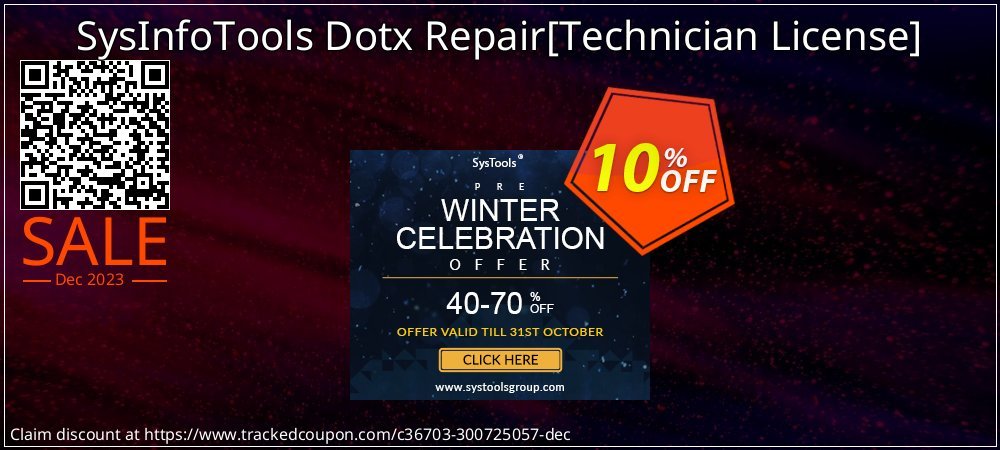 SysInfoTools Dotx Repair - Technician License  coupon on April Fools' Day offering sales