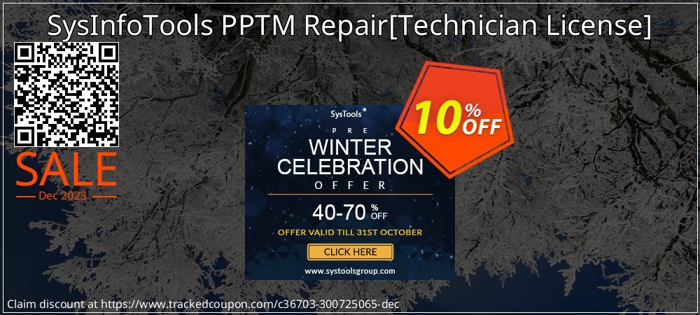 SysInfoTools PPTM Repair - Technician License  coupon on National Walking Day offering discount