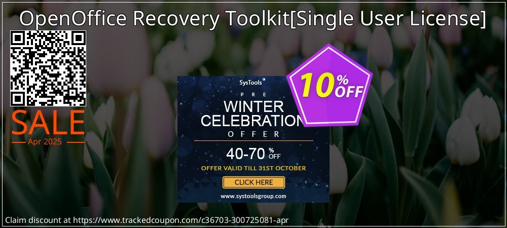 OpenOffice Recovery Toolkit - Single User License  coupon on National Loyalty Day discount