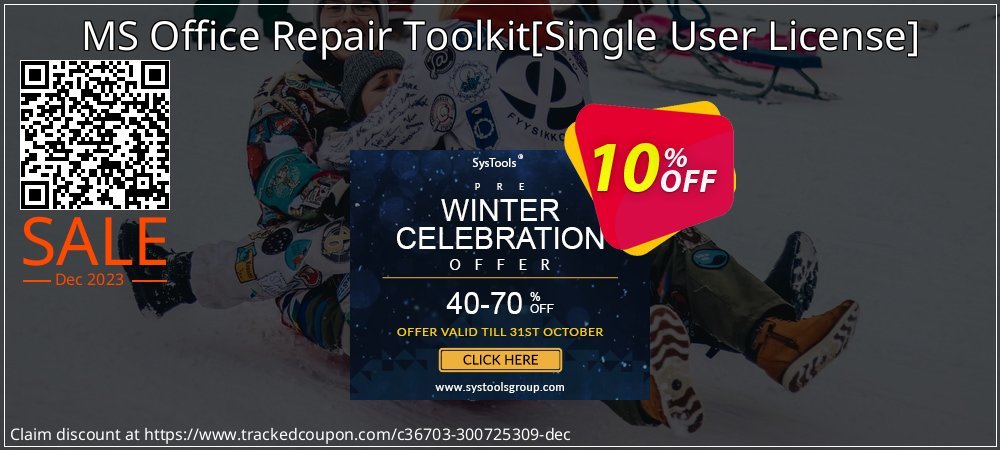 MS Office Repair Toolkit - Single User License  coupon on April Fools' Day offering discount