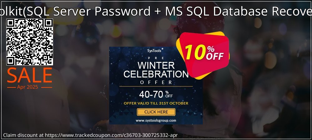 Password Recovery Toolkit - SQL Server Password + MS SQL Database Recovery - Technician License  coupon on April Fools' Day deals