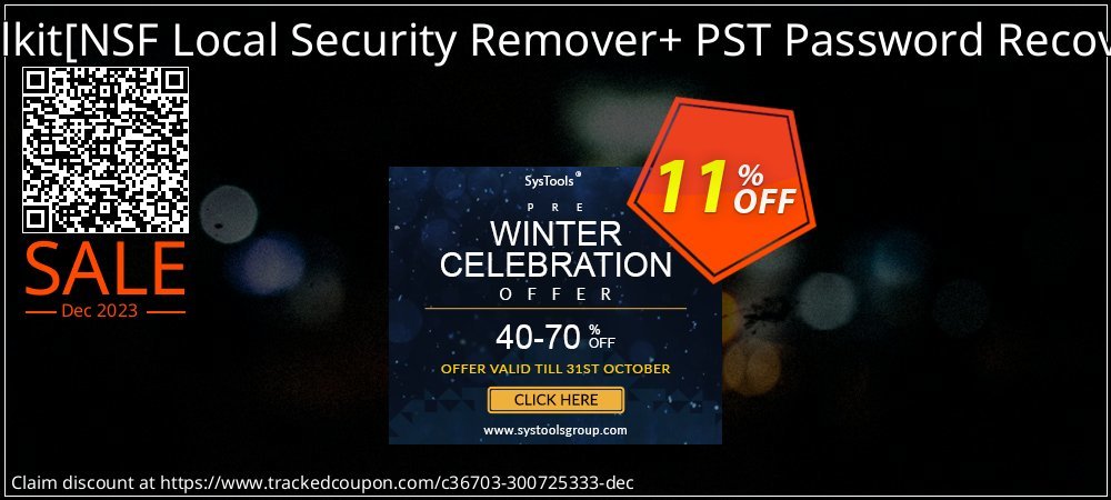 Password Recovery Toolkit - NSF Local Security Remover+ PST Password Recovery Single User License coupon on Virtual Vacation Day deals