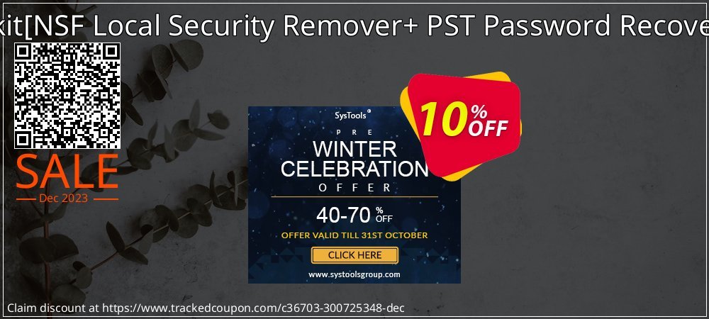 Password Recovery Toolkit - NSF Local Security Remover+ PST Password Recovery Administrator License coupon on Virtual Vacation Day discounts