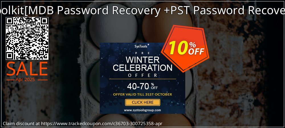 Password Recovery Toolkit - MDB Password Recovery +PST Password Recovery Single User License coupon on Easter Day sales