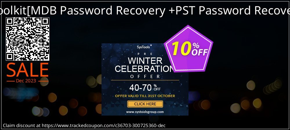 Password Recovery Toolkit - MDB Password Recovery +PST Password Recovery Technician License coupon on National Walking Day offer