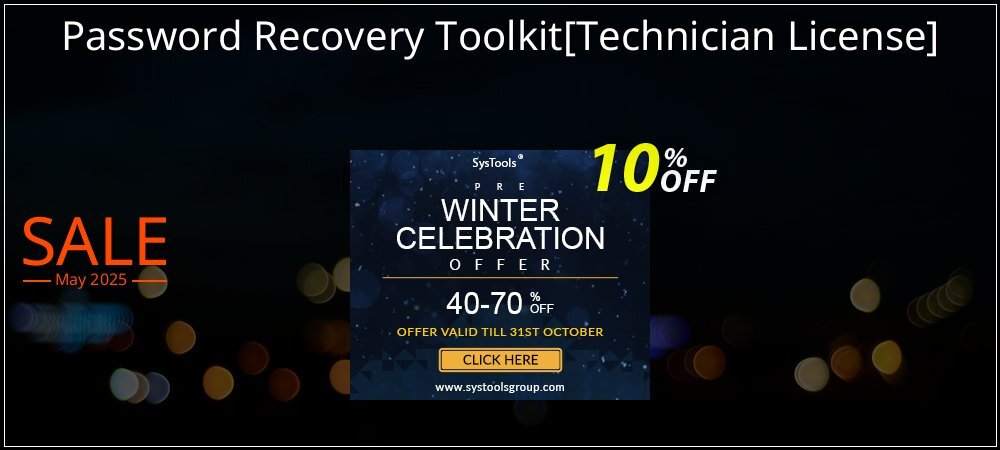 Password Recovery Toolkit - Technician License  coupon on Working Day deals