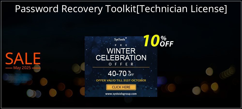 Password Recovery Toolkit - Technician License  coupon on April Fools' Day sales