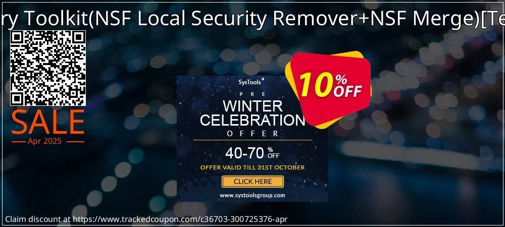 Password Recovery Toolkit - NSF Local Security Remover+NSF Merge - Technician License  coupon on Palm Sunday promotions