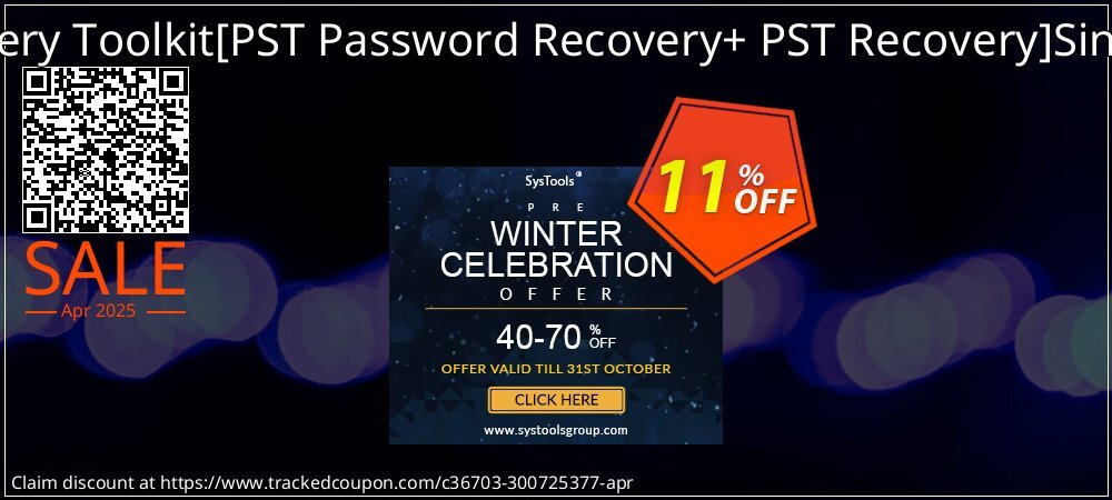 Password Recovery Toolkit - PST Password Recovery+ PST Recovery Single User License coupon on April Fools Day sales