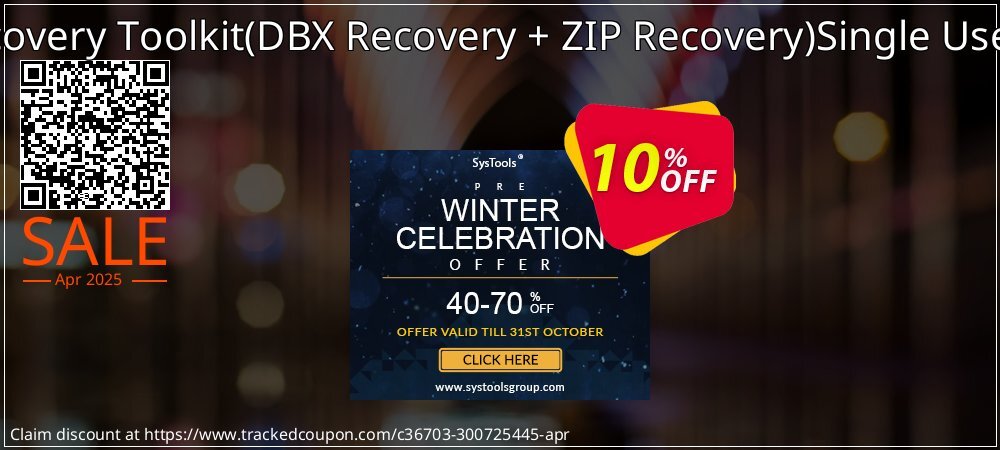 Email Recovery Toolkit - DBX Recovery + ZIP Recovery Single User License coupon on National Walking Day super sale