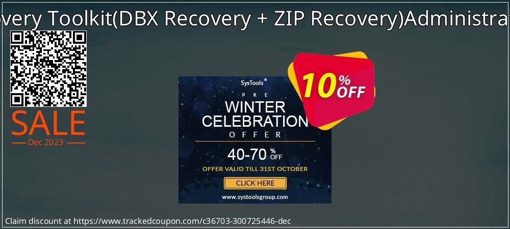 Email Recovery Toolkit - DBX Recovery + ZIP Recovery Administrator License coupon on World Party Day discounts