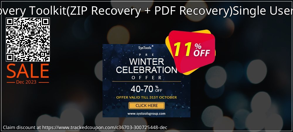 File Recovery Toolkit - ZIP Recovery + PDF Recovery Single User License coupon on Easter Day sales