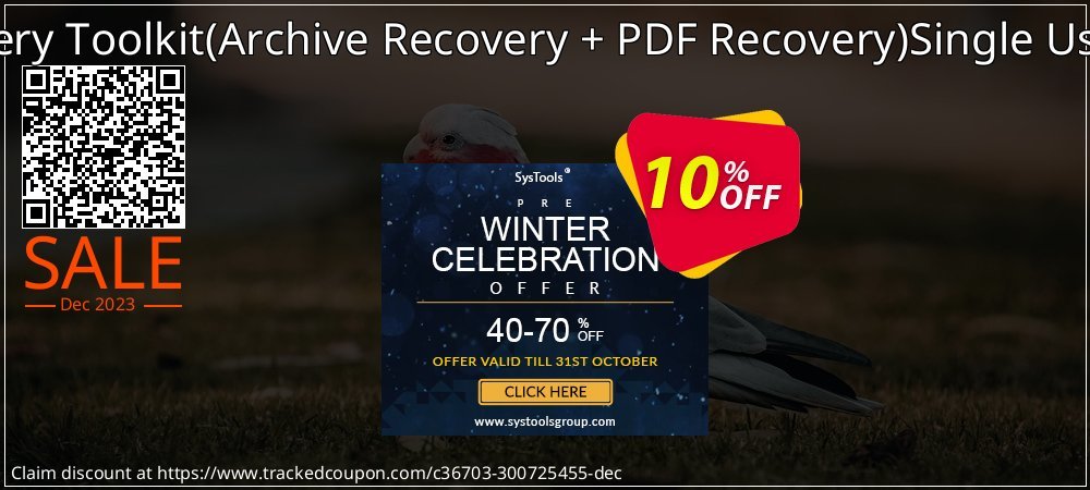 File Recovery Toolkit - Archive Recovery + PDF Recovery Single User License coupon on National Walking Day discounts