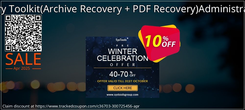 File Recovery Toolkit - Archive Recovery + PDF Recovery Administrator License coupon on National Loyalty Day sales