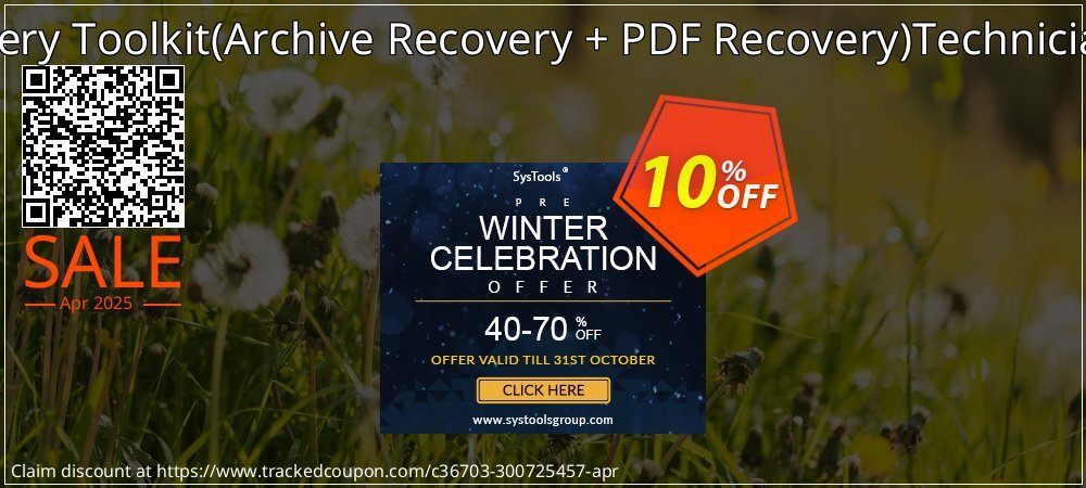 File Recovery Toolkit - Archive Recovery + PDF Recovery Technician License coupon on April Fools' Day sales