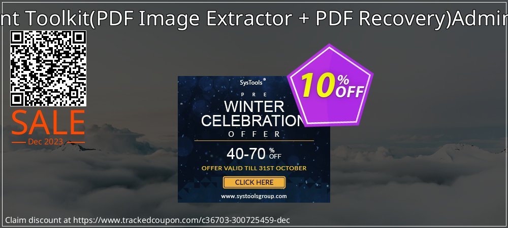 PDF Management Toolkit - PDF Image Extractor + PDF Recovery Administrator License coupon on April Fools' Day deals