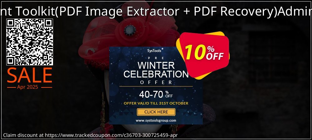 PDF Management Toolkit - PDF Image Extractor + PDF Recovery Administrator License coupon on April Fools' Day deals