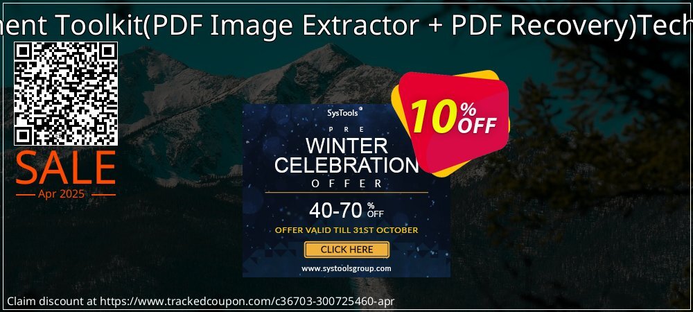 PDF Management Toolkit - PDF Image Extractor + PDF Recovery Technician License coupon on Mother Day offering discount